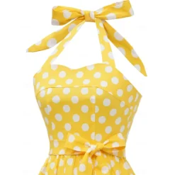 50s A-Line Dress Retro Vintage 1950s Cocktail Dress Dailywear Dress Party Costume Flare Dress Women's Costume Vintage Cosplay Party / Evening Dress