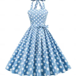 50s A-Line Dress Retro Vintage 1950s Cocktail Dress Dailywear Dress Party Costume Flare Dress Women's Costume Vintage Cosplay Party / Evening Dress