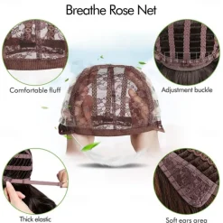 70s Brown Highlight Disco Wig Farrah Fawcett Wigs for Women Lady Natural Synthetic Full Wigs Vintage Cosplay Costume Hair Wig Halloween Wigs