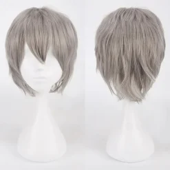 s Cosplay Wigs For Men And Women Heat Resistant Fiber Anime Wig 12Inch Halloween Wigs