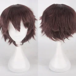 s Cosplay Wigs For Men And Women Heat Resistant Fiber Anime Wig 12Inch Halloween Wigs
