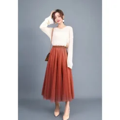 1950s Fairy Mesh Layered Tutu Tulle Skirt Fancy Dress Women's Carnival Masquerade Event / Party Bachelorette Party Adults Skirts