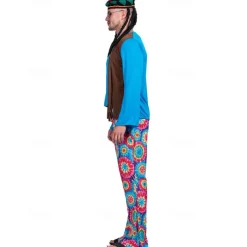 1960s Hippie 1970s Party Costume Masquerade Disco Fancy Dress Men's Masquerade Party / Evening Pride Parade Pride Month Adults' Vest Top Pants