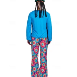 1960s Hippie 1970s Party Costume Masquerade Disco Fancy Dress Men's Masquerade Party / Evening Pride Parade Pride Month Adults' Vest Top Pants