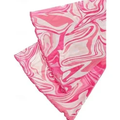 1970s Outfits for Women Bell Sleeve Tops Disco Outfit Floral Mock Neck Mesh Top