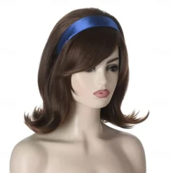 70s Pinup Pelucas 60s Beehive Style Vintage Look Carnival Costume Women Wig wtih Bang