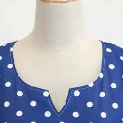 50s Polka Dots Swing Dress Retro Vintage 1950s Grease Outfits Vacation Dress Flare Dress Women's Cosplay Costume Casual Daily Dress Masquerade