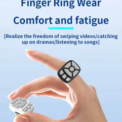 S22 Portable Smart Wireless wireless Ring Remote Control Wireless Selfie Distance Smart Finger Ring Remote Control