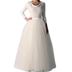 1950s Princess Floor Length Petticoat Hoop Skirt Tutu Under Skirt Fancy Dress Women's Party / Evening Prom Carnival of Venice Adults' Skirt