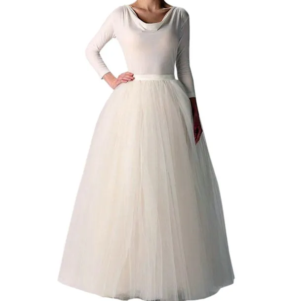 1950s Princess Floor Length Petticoat Hoop Skirt Tutu Under Skirt Fancy Dress Women's Party / Evening Prom Carnival of Venice Adults' Skirt