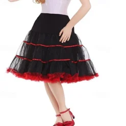 1950s Princess Knee Length Petticoat Hoop Skirt Tutu Under Skirt Fancy Dress Women's Party / Evening Prom Bachelorette Party Adults' Skirt