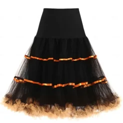 1950s Princess Knee Length Petticoat Hoop Skirt Tutu Under Skirt Fancy Dress Women's Party / Evening Prom Bachelorette Party Adults' Skirt