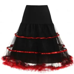 1950s Princess Knee Length Petticoat Hoop Skirt Tutu Under Skirt Fancy Dress Women's Party / Evening Prom Bachelorette Party Adults' Skirt