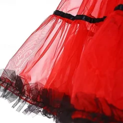 1950s Princess Knee Length Petticoat Hoop Skirt Tutu Under Skirt Fancy Dress Women's Party / Evening Prom Bachelorette Party Adults' Skirt