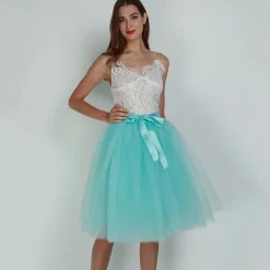 1950s Princess Rockabilly Knee Length Petticoat Hoop Skirt Tutu Under Skirt Solid Color Fancy Dress Women's Carnival Masquerade Party Evening Wear Cocktail Party Tea Party Adults' Skirt