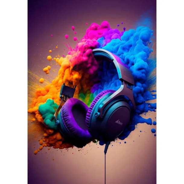 80s 90s Wall Art Colorful Neon Gamer Controller Canvas Poster Fantasy Earphones Esports Gaming Wall Art Painting For Kawaii Room Decor