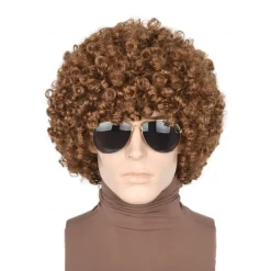 70s 80s Afro Wig Short Curly Wig for Men Women Halloween Disco Rock Wig Hippie Costume Wig For Carvinal