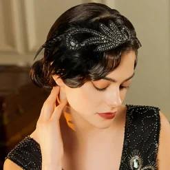 1920s The Great Gatsby Flapper Headband The Great Gatsby Wedding Guest Collarless Fancy Dress Women's Halloween Carnival Masquerade Party Masquerade Wedding Reception Adults' Hair Band All Seasons