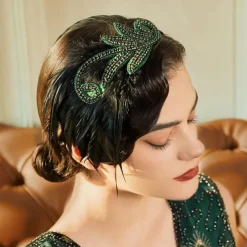 1920s The Great Gatsby Flapper Headband The Great Gatsby Wedding Guest Collarless Fancy Dress Women's Halloween Carnival Masquerade Party Masquerade Wedding Reception Adults' Hair Band All Seasons