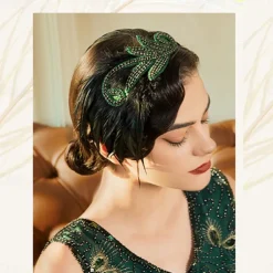 1920s The Great Gatsby Flapper Headband The Great Gatsby Wedding Guest Collarless Fancy Dress Women's Halloween Carnival Masquerade Party Masquerade Wedding Reception Adults' Hair Band All Seasons