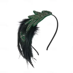 1920s The Great Gatsby Flapper Headband The Great Gatsby Wedding Guest Collarless Fancy Dress Women's Halloween Carnival Masquerade Party Masquerade Wedding Reception Adults' Hair Band All Seasons