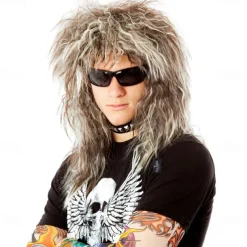 80's Tina Rock Diva Costume Wig 80s Rocker Wig Women - Tina 80 s Rocker Wig Brown Blonde Rocker Wig - Rock Diva Wig Halloween Wigs