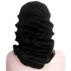 1920s Wig Finger Wave The Great Gatsby Curly Long Wig Vintage Wigs for Women Lady Synthetic Heat Resistant Full Wigs Cosplay Costume Fancy Dress