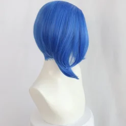 Sadness Blue Bob Wig Girls Blue Anime Wig Women Heat Resistant Synthetic Cosplay Costume Party Wig (Only Wigs) Halloween Wigs