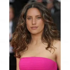 Salma Hayek Inspired Wig Curly Asymmetrical Wig Medium Length Brown Synthetic Hair Women's Fashionable Design Soft Natural Brown