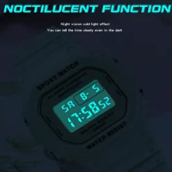 SANDA Digital Watch Men Women 50M Waterproof Sports Watches Male Ladies Clock Electronic Square Watch