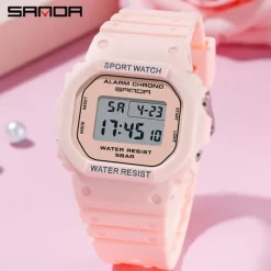 SANDA Digital Watch Men Women 50M Waterproof Sports Watches Male Ladies Clock Electronic Square Watch