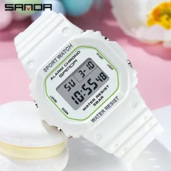 SANDA Digital Watch Men Women 50M Waterproof Sports Watches Male Ladies Clock Electronic Square Watch