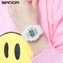 SANDA Digital Watch Men Women 50M Waterproof Sports Watches Male Ladies Clock Electronic Square Watch