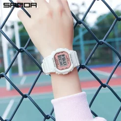 SANDA Digital Watch Men Women 50M Waterproof Sports Watches Male Ladies Clock Electronic Square Watch