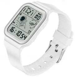 SANDA Men Digital Watch Creative Fashion Wristwatch Shock Resistant Minute Repeater Luminous Stopwatch Alarm Clock TPU Watch