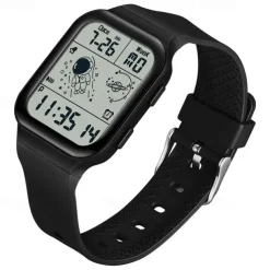 SANDA Men Digital Watch Creative Fashion Wristwatch Shock Resistant Minute Repeater Luminous Stopwatch Alarm Clock TPU Watch