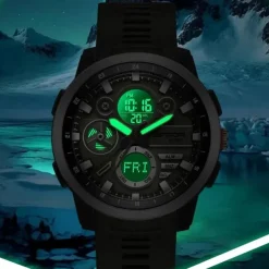 SANDA Men Digital Watch Fashion Casual Business Wristwatch Luminous Stopwatch Alarm Clock Countdown TPU Watch