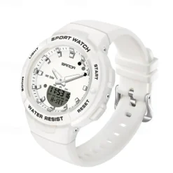 SANDA Men Digital Watch Fashion Casual Wristwatch Shock Resistant Luminous Stopwatch Alarm Clock Countdown Resin Watch