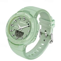 SANDA Men Digital Watch Fashion Casual Wristwatch Shock Resistant Luminous Stopwatch Alarm Clock Countdown Resin Watch