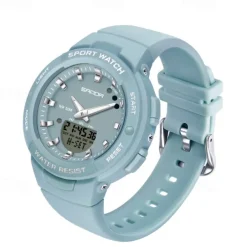 SANDA Men Digital Watch Fashion Casual Wristwatch Shock Resistant Luminous Stopwatch Alarm Clock Countdown Resin Watch