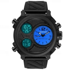 SANDA Men Digital Watch Sports Fashion Wristwatch Luminous Stopwatch Alarm Clock Calendar Resin Watch
