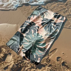 Sandproof Beach Towel Soft Cover Blanket Tropical Pug Large 3D Print Pattern Towel Bath Towel Beach Sheet Blanket Classic 100% Micro Fiber Comfy Blankets