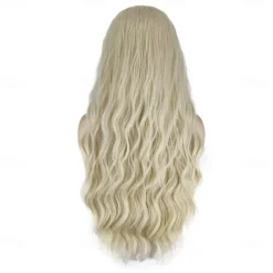 Sarah Sanderson Wig Hocus Pocus 2 Long Blonde Wigs for Women Middle Part Wavy Witch Wig Accessory for Party Daily Halloween Wigs