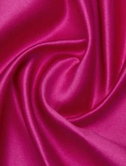 Satin A-Line Evening Gown Elegant Dress Formal Asymmetrical Long Sleeve Stand Collar Pocket with Bow(s) Pocket Dresses