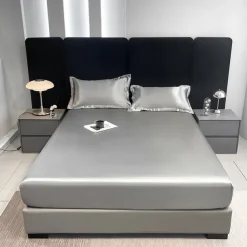 Satin Full-surround Anti-slip Urine-proof Mattress Cover Washed Silk Waterproof Bed Sheet Simmons Protective Cover