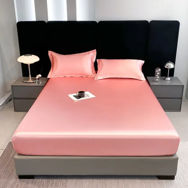 Satin Full-surround Anti-slip Urine-proof Mattress Cover Washed Silk Waterproof Bed Sheet Simmons Protective Cover