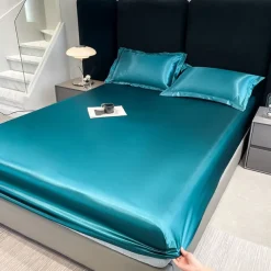 Satin Full-surround Anti-slip Urine-proof Mattress Cover Washed Silk Waterproof Bed Sheet Simmons Protective Cover