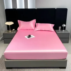 Satin Full-surround Anti-slip Urine-proof Mattress Cover Washed Silk Waterproof Bed Sheet Simmons Protective Cover
