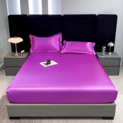 Satin Full-surround Anti-slip Urine-proof Mattress Cover Washed Silk Waterproof Bed Sheet Simmons Protective Cover