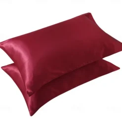 Satin Imitation Silk Pillowcases